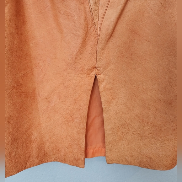 Vintage Winlet Leather Pencil Skirt - Picture 6 of 8